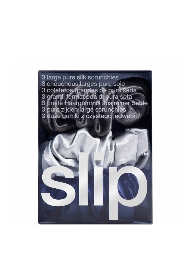 Slip Silk Large Scrunchies - Midnight - Image 3