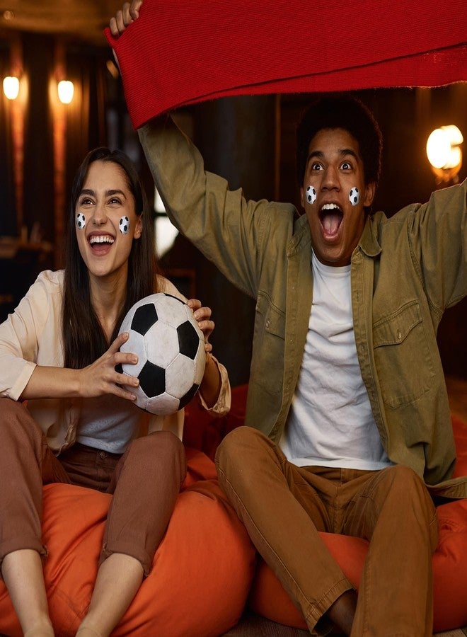 XIHIRCD عبوة من 500 ملصق كرة قدم ذاتي اللصق من XIHIRCD، لفة ملصقات كرة قدم مقاومة للماء، 3.8 سم، ملصقات رياضية، ملصقات إغلاق مغلف، مناسبة لسجل القصاصات، هدية لفريق كرة القدم، هدية عيد ميلاد - Image 5