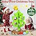 maysida My First Christmas Tree for Kids Toddler Tree Toy Set with Hanging Decorations Ornaments Xmas Tree with SnowmanSantaMooseGifts Toys DIY Train Set with Tracks for Boys Girls - Image 4