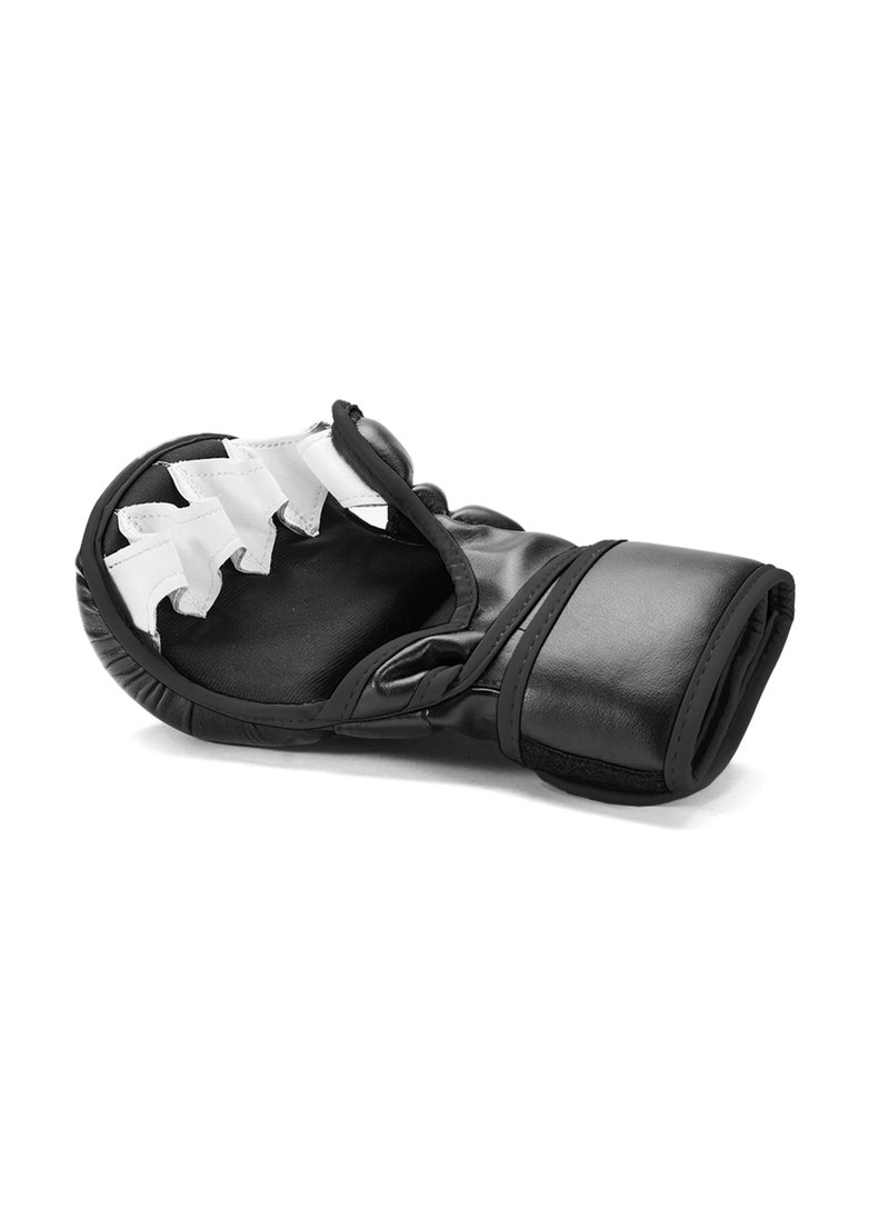 Sanabul  - Essential 7 oz MMA Gloves Men & Women | Gloves for Martial Arts Sparring & Training Gloves | Hybrid MMA Kick Boxing Gloves Men | Grappling Gloves (Black/Copper, Small/Medium) - Image 1