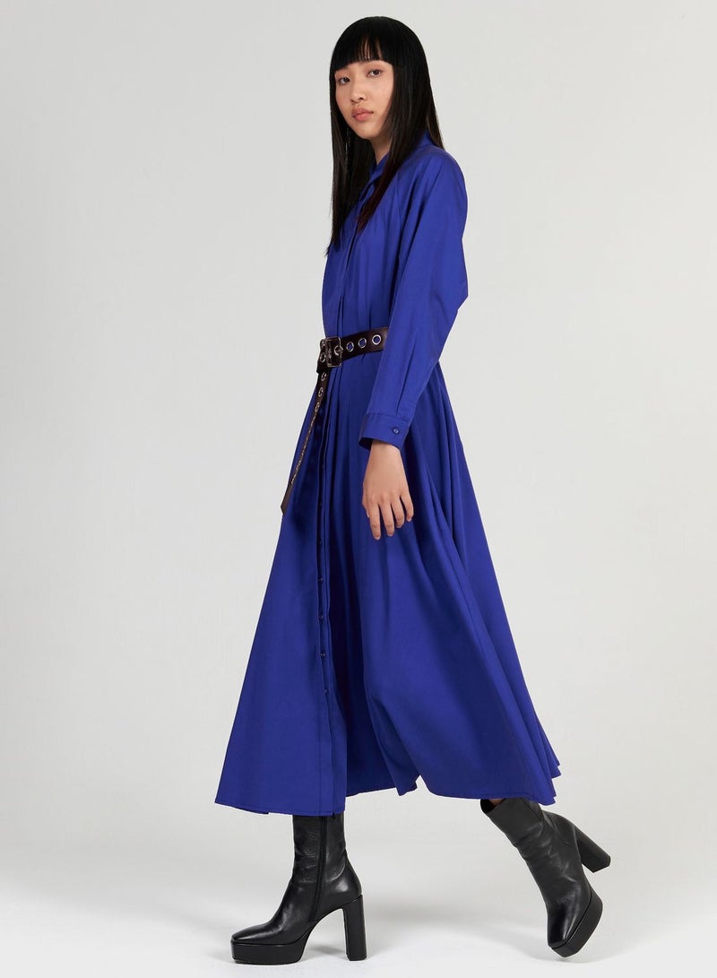 ليم فستان مكسي بنمط قميص - Image 3