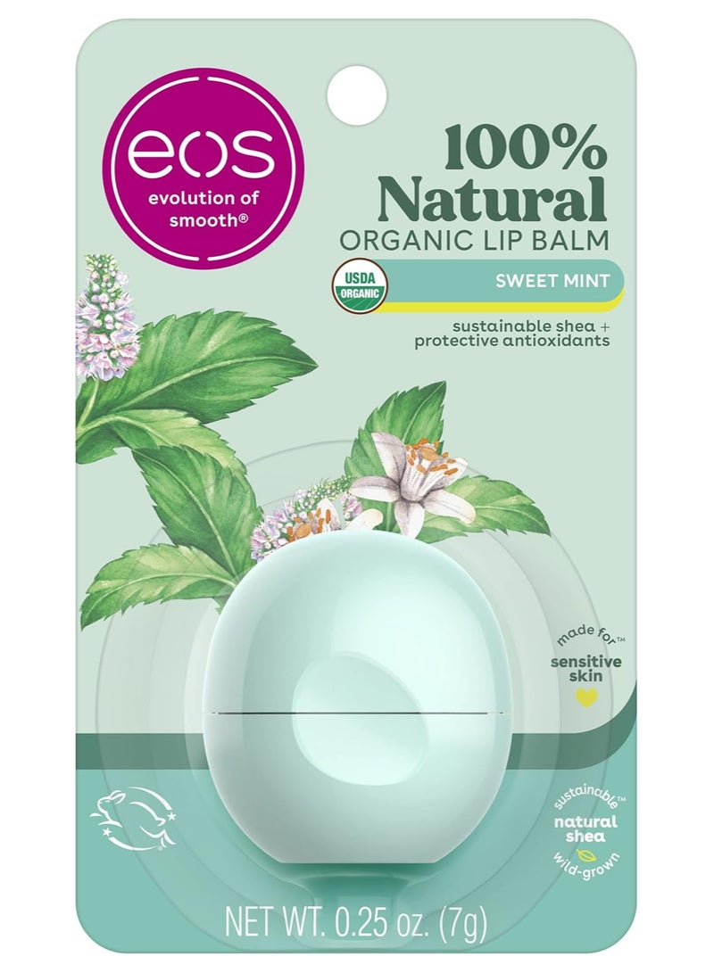 EOS 100% Natural & Organic Lip Balm Sweet Mint 0.25 oz - Image 1