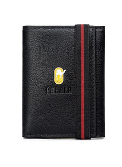 RAHALA Rahala Premium Men's Leather Trifold Wallet (Black) - No:RA101  - Image 1