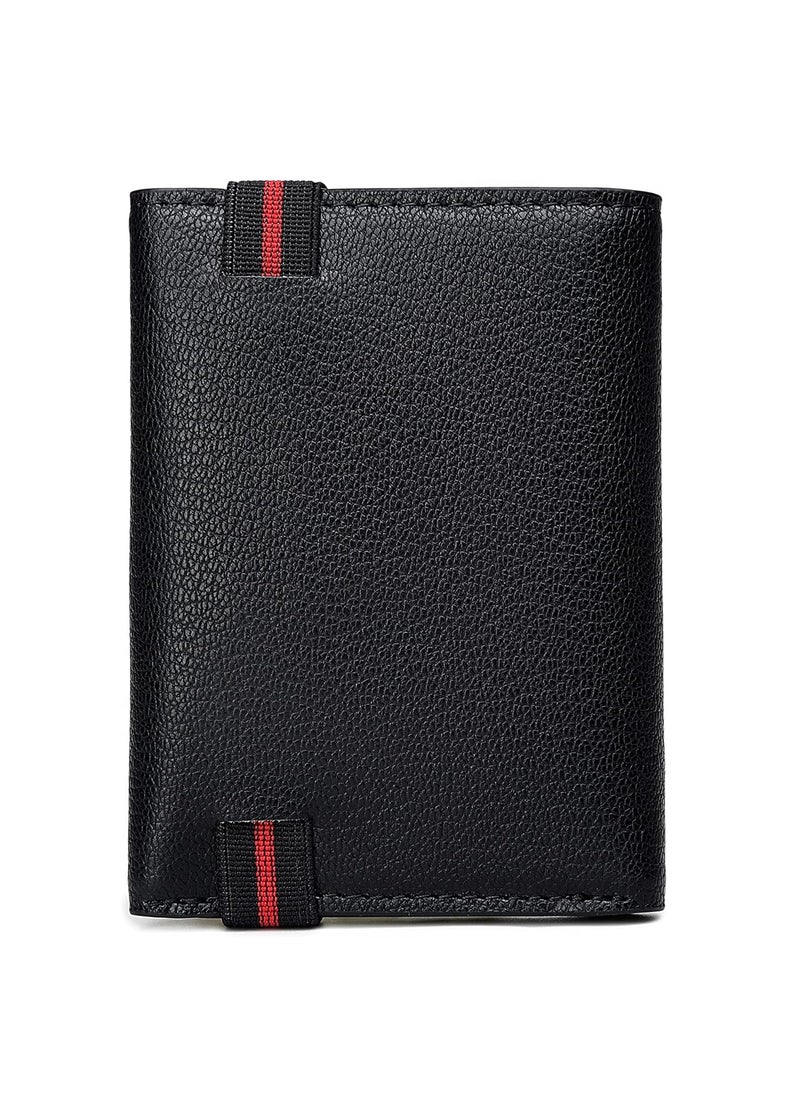 RAHALA Rahala Premium Men's Leather Trifold Wallet (Black) - No:RA101  - Image 3