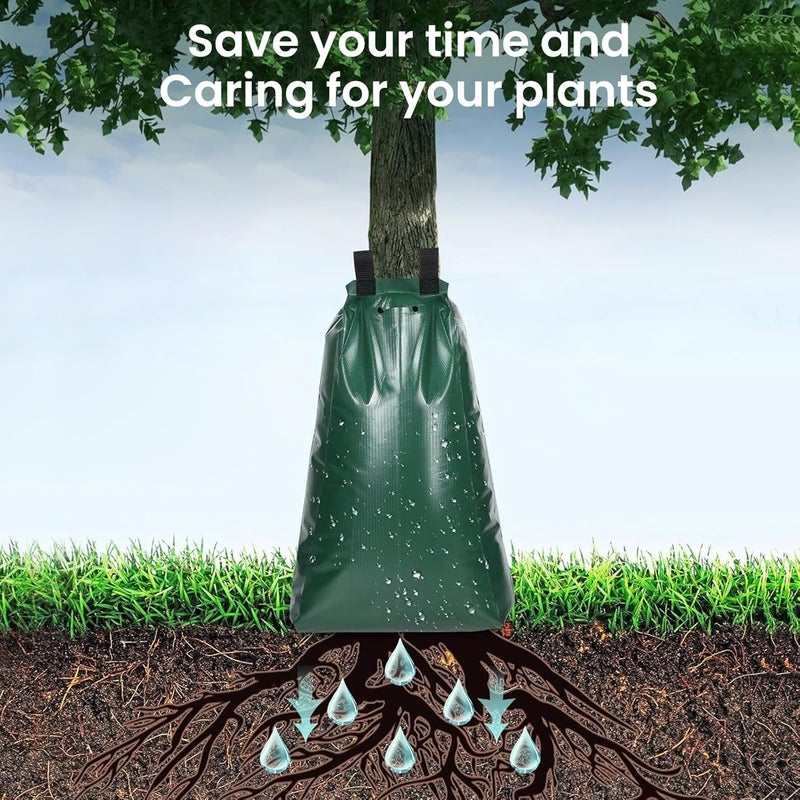 Frstem 3 Set 20 Gallon Tree Watering Bags Slow Release, Reusable Tree Bags for Watering, Thickening PE Watering Bags with Zipper for Planted - Image 5