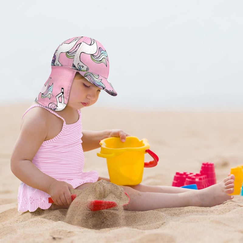 Gifts Treat Kids Legionnaires Hat, UPF 50+ Sun Protection Swim Cap Flap Hat for Kids, Quick Drying Boys Sun Hat with Neck Protection for Beach Seaside Pool… - Image 3