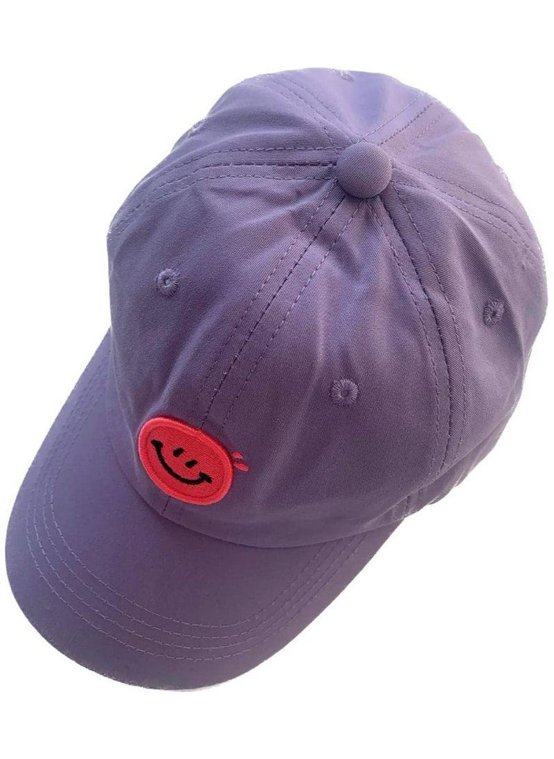 tgc The Girl Cap durable cotton Kids | Stylish Kids s are Perfect for Beach, Travelling and Outdoor activities | Comfortable and Easy to match with Different Clothing Styles | Purple Smiley - pzsku/Z70FC1B5AE2C20C092F7EZ/45/_/1731428301/b5aaa676-25d1-47ba-ba04-4ae2533af0f2