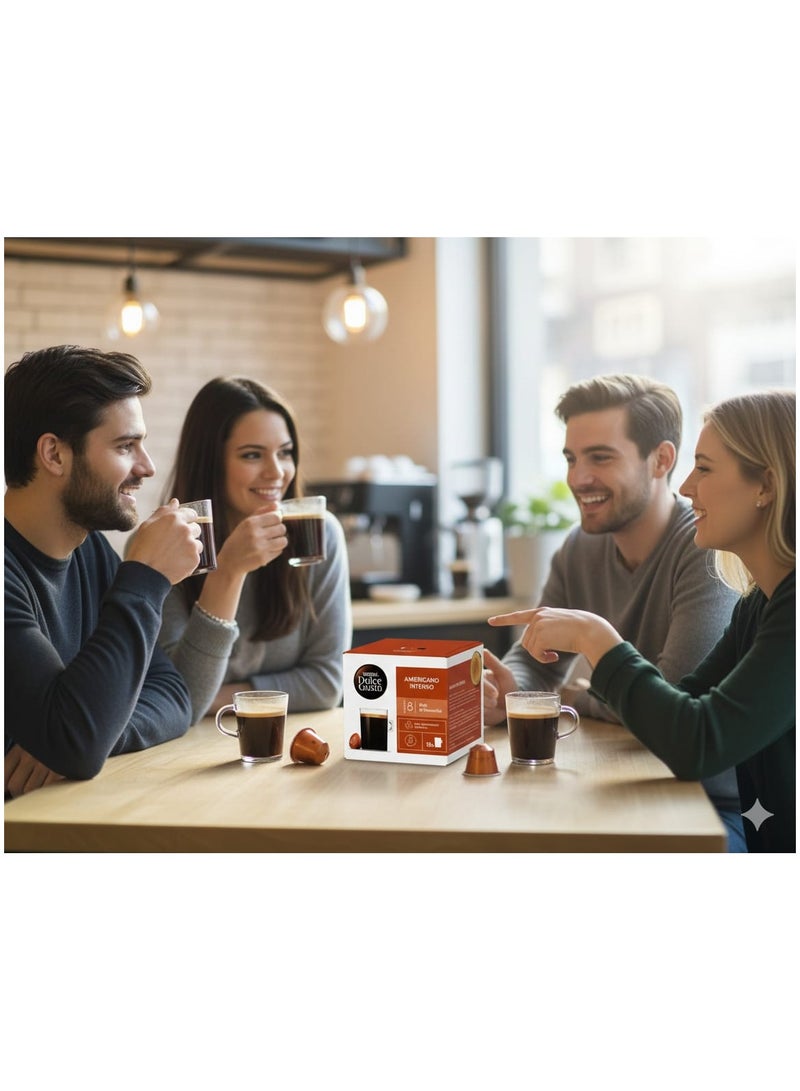 Dolce Gusto Nescafe Americano Intense Premium Flavor Coffee Capsules (Grade 8) - Image 4