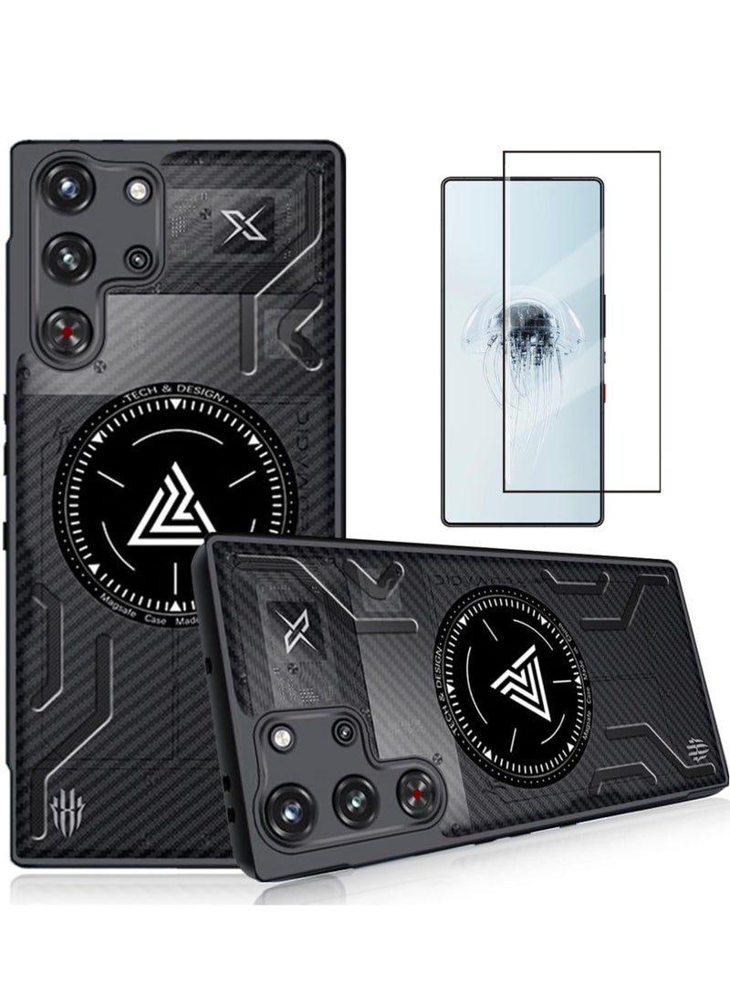 For ZTE Nubia Red Magic 10S Pro+ / 10S Pro / 10 Pro+ / 10 Pro Case and Screen Protector Accessories, Compatible with MageSafe Gaming Cooling Case, TPU+ PC Shookproof Anti-fingerprintProtective Casing - Image 1