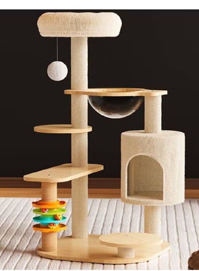 KLNAMAEAAN Compact and Sturdy Cat Tree for Play and Relaxation - Image 1