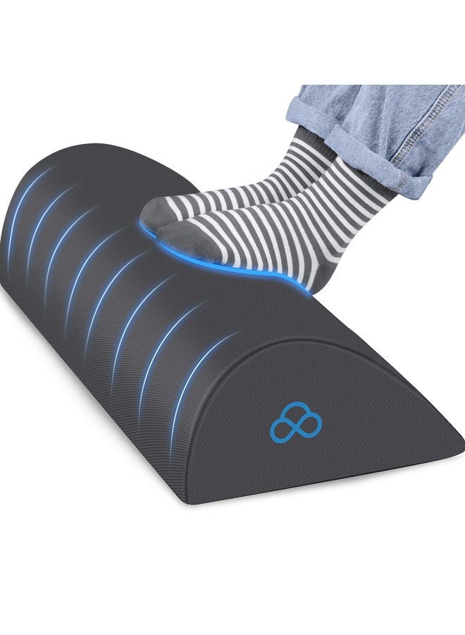 StepLively Foot Rest Ergonomic Pillow for Under Desk at Work, Anti-Fatigue Footrest Support Pillow for Fatigue & Pain Relief, Comfortable for Office Chair, Car Seat & Gaming Chair - Grey, Large - Image 1