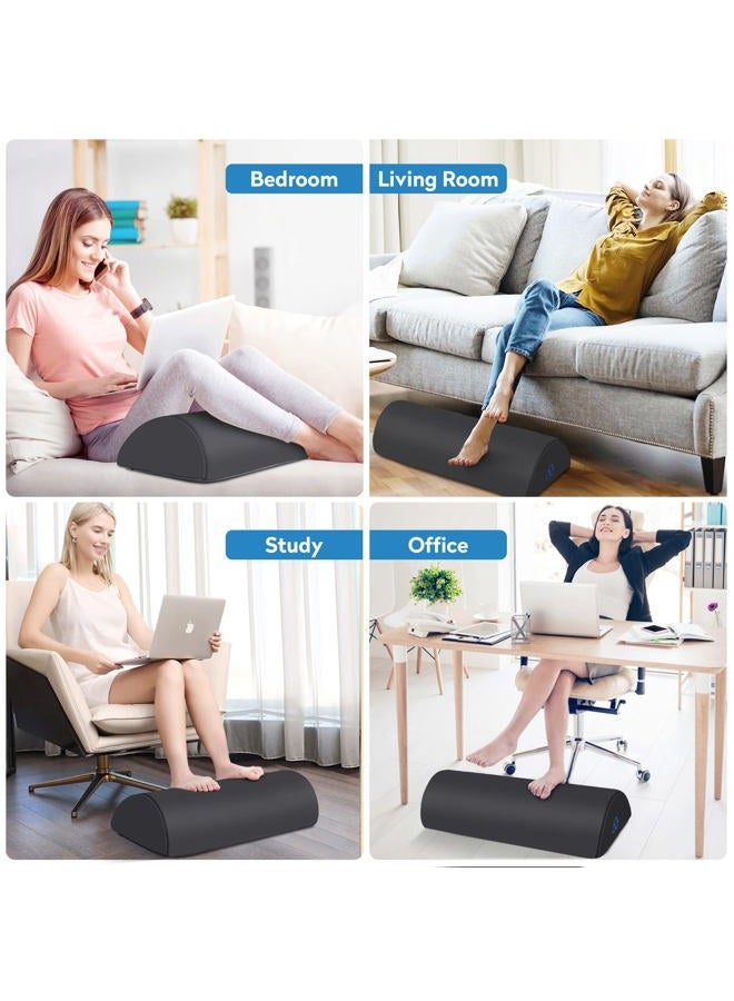 StepLively Foot Rest Ergonomic Pillow for Under Desk at Work, Anti-Fatigue Footrest Support Pillow for Fatigue & Pain Relief, Comfortable for Office Chair, Car Seat & Gaming Chair - Grey, Large - Image 5