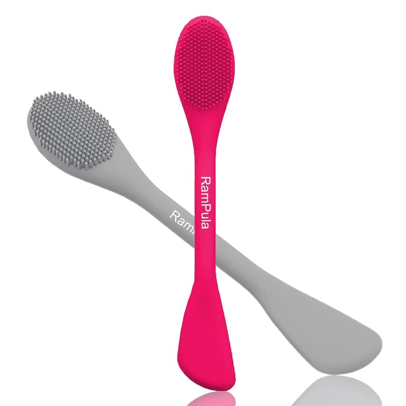 RamPula Silicone Facial Cleansing Brush Pores Cleaner,Remove Blackhead,Remove Acne,Face Massager,Applicator,Spatula,Mud Mask,DIY,Cream,Face Washing Clean,Body Lotion - Image 1