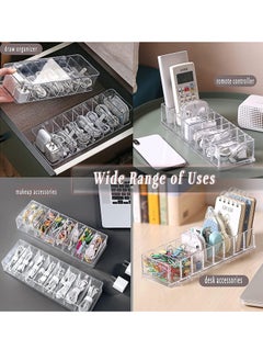 spa luxetique Data Cable Organizer Storage Box With Lid Electronic cables Organizer Box Transparent Charger Cable Organiser Desk Accessories Storage Organizer Cable Management Tidy With 10 Cable Ties Straps  - Image 4