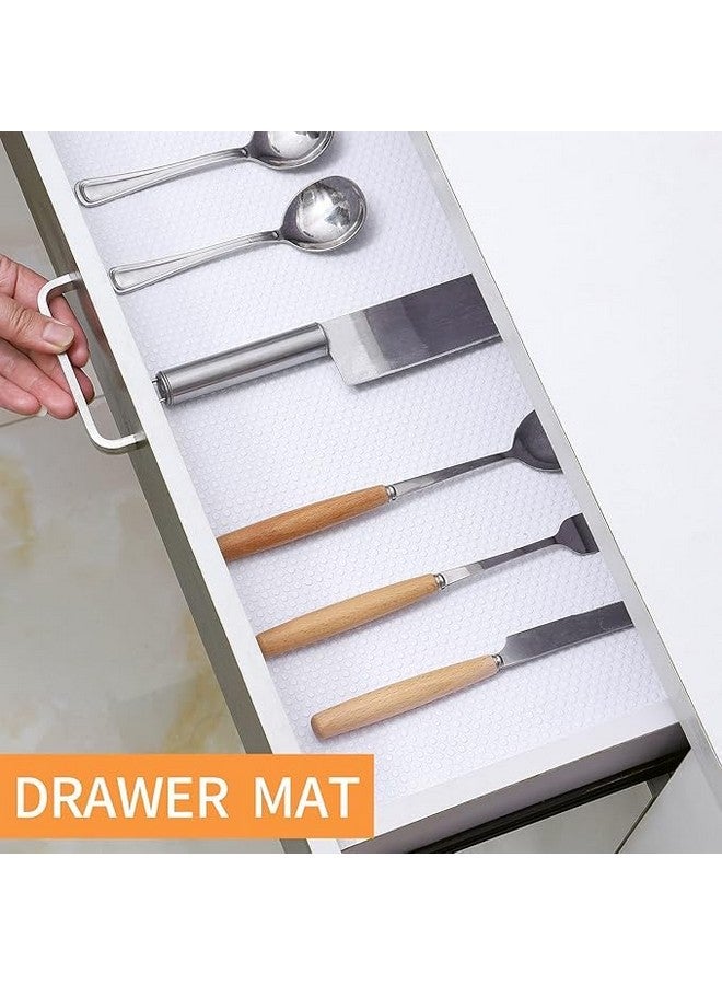 ElastPro(50 cm X 5 m) FrostyWhite EVA, Anti Slip Mat/Sheet for Fridge, Kitchen, Drawer, Shelf Liner (RoundDots Texture FrostyWhite) - Image 2