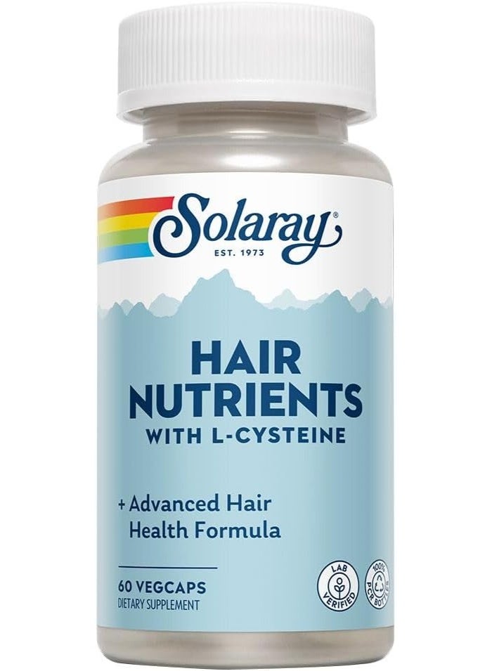 SOLARAY Hair Nutrients with L-Cysteine, 60 Veggie Capsules – Supports Strong & Healthy Hair Growth - Image 1