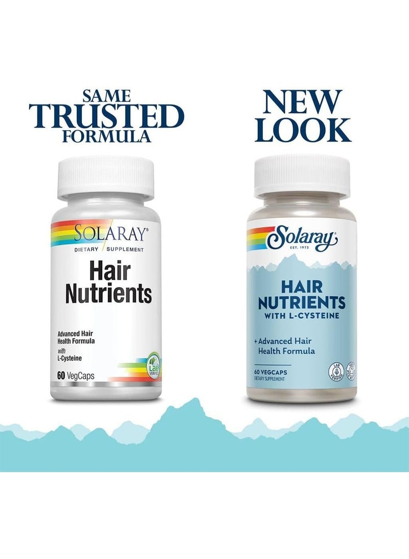 SOLARAY Hair Nutrients with L-Cysteine, 60 Veggie Capsules – Supports Strong & Healthy Hair Growth - Image 3