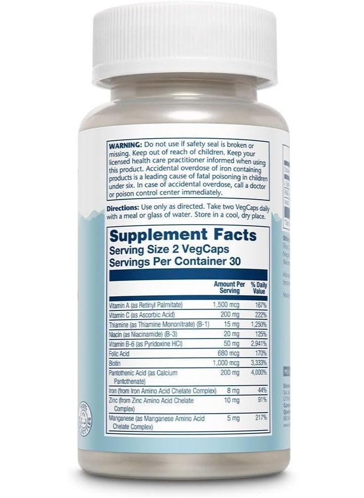 SOLARAY Hair Nutrients with L-Cysteine, 60 Veggie Capsules – Supports Strong & Healthy Hair Growth - Image 2
