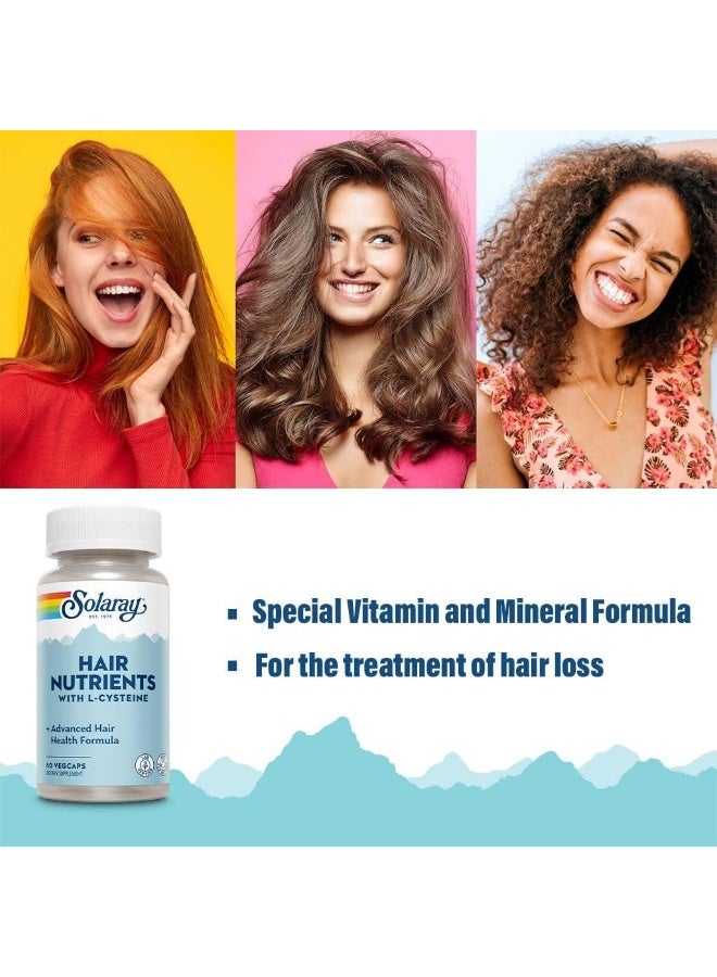 SOLARAY Hair Nutrients with L-Cysteine, 60 Veggie Capsules – Supports Strong & Healthy Hair Growth - Image 5