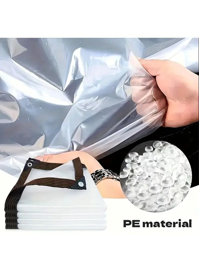 Heavy Duty PE Waterproof Tarpaulin 78.74x118.11 Inch UV Resistant Tearproof with Metal Grommets - Image 5