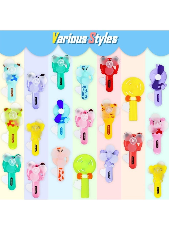 3 Summer Party Favors for Kids Ages 8-12 - Cute Handheld Fans, Novelty Toys Manual Press-Down Cooling Fans for Boys and Girls Outdoors (Random Styles) - Image 3
