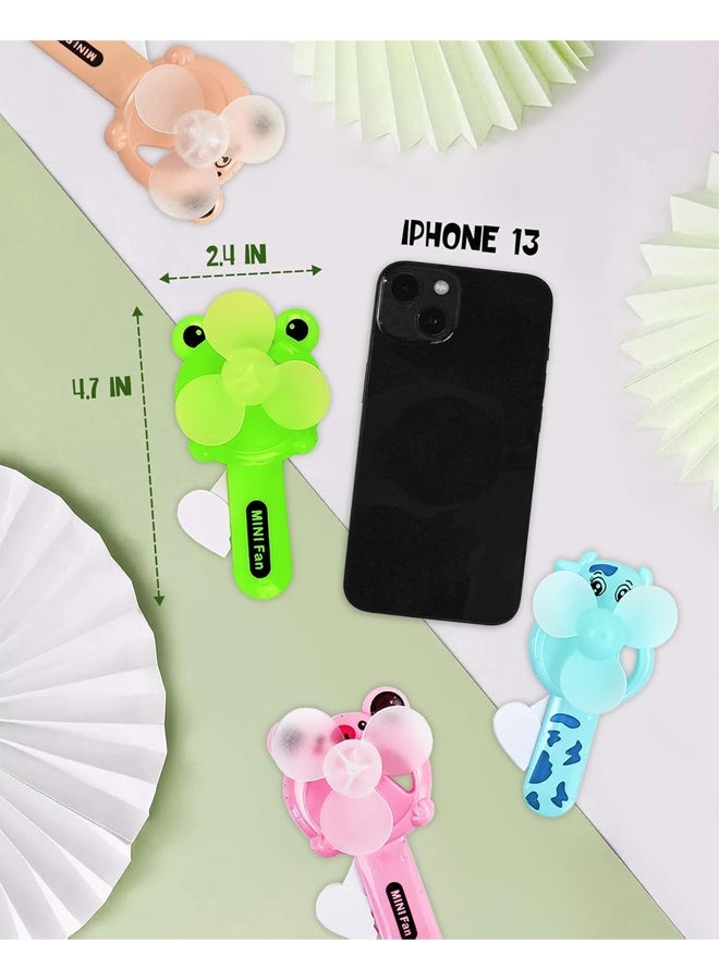 3 Summer Party Favors for Kids Ages 8-12 - Cute Handheld Fans, Novelty Toys Manual Press-Down Cooling Fans for Boys and Girls Outdoors (Random Styles) - Image 5
