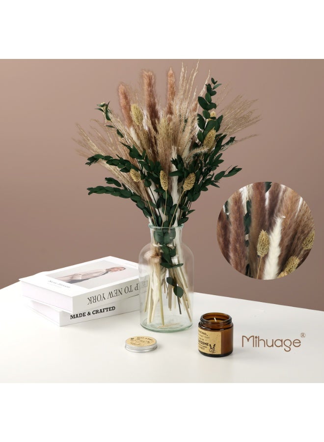 Dried Flower Boho Bouquet – Exquisite Pampas Grass Bunny Tail and Eucalyptus for Home Decor Arrangements, Boho Decor – Rustic Flowers for Your Bohemian Home, Bedroom, and Wedding Table Décor - Image 4