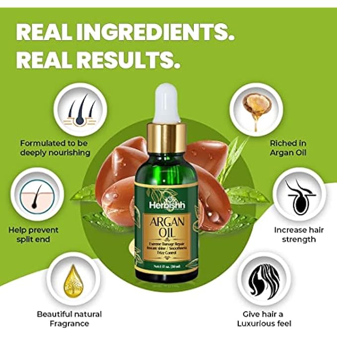 Herbishh AFTER COLOR SHAMPOO COMBO CONTAINS HAIR COLOR SHAMPOO HAIR DYE 500ML ARGAN OIL 30ML PRO KERATIN AND ARGAN HAIR MASK 100GM FOR HAIR STRAIGHTENING, SHINE AND PROTECTION MEN AND WOMEN(BURGUNDY) - Image 2