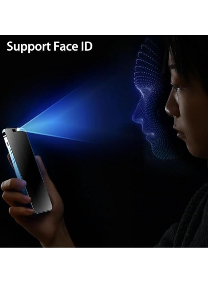 Muzz Matte Privacy Screen Protector for iPhone 16 Pro 6.3", (2 Pack,) Anti-Glare, Anti-Spy Scratch Resistant, Tempered Glass Film (iPhone 16 Pro) - Image 2