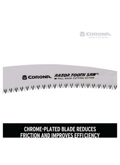 CORONA Razortooth Carbon Steel Curved Pruning Saw Silver and Red 14 Inch RS16020  - Image 3