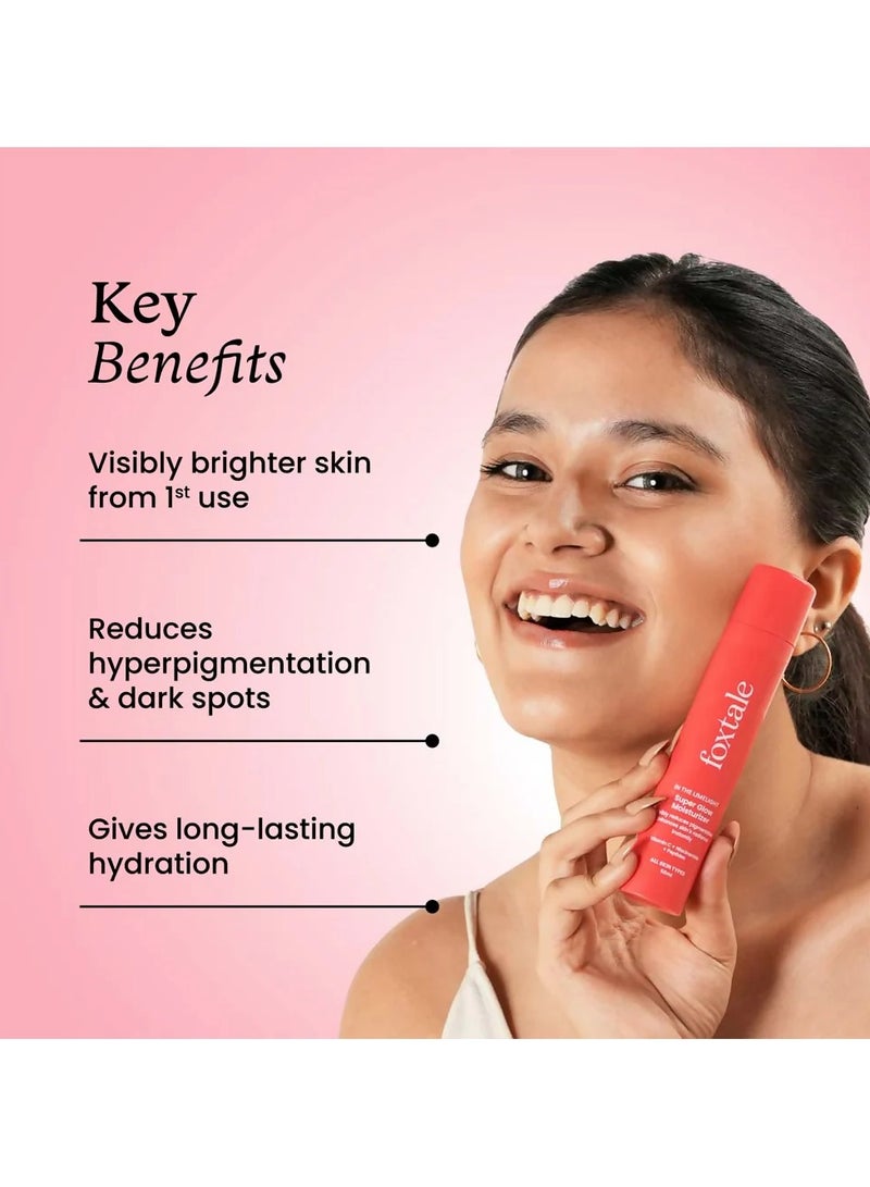 foxtale Vitamin C Super Glow Moisturizer with Niacinamide & Peptides, Visibly Reduces Pigmentation, Enhances Skins Radiance Instantly, For All Skin Types, Women & Men - 50ml - Image 4