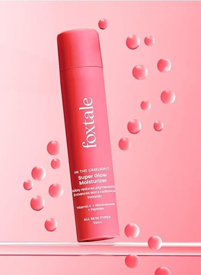 foxtale Vitamin C Super Glow Moisturizer with Niacinamide & Peptides, Visibly Reduces Pigmentation, Enhances Skins Radiance Instantly, For All Skin Types, Women & Men - 50ml - Image 2
