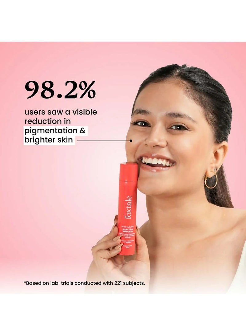 foxtale Vitamin C Super Glow Moisturizer with Niacinamide & Peptides, Visibly Reduces Pigmentation, Enhances Skins Radiance Instantly, For All Skin Types, Women & Men - 50ml - Image 3