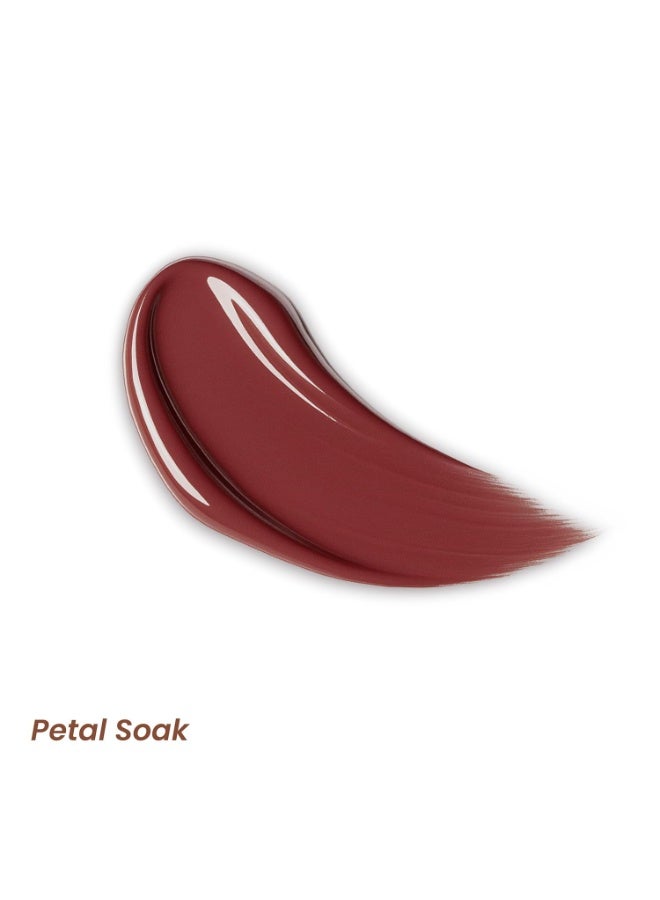 LAMIOR Hydrating Lip Gloss Stain, 2-in-1 Ultra Glossy Shine & Long-Lasting | Lip Tint, Non-Sticky Lightweight High Pigment, Peptide, Astaxanthin & Kakadu Plum Infused, Vegan Cruelty Free(Petal Soak) - Image 4