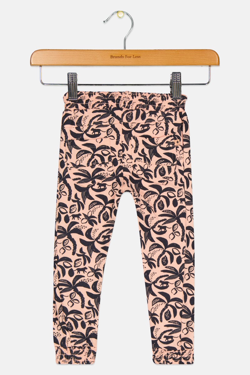 Feetje Toddlers Girl Drawstring Allover Print Jogger Pants, Multicolor - Image 2