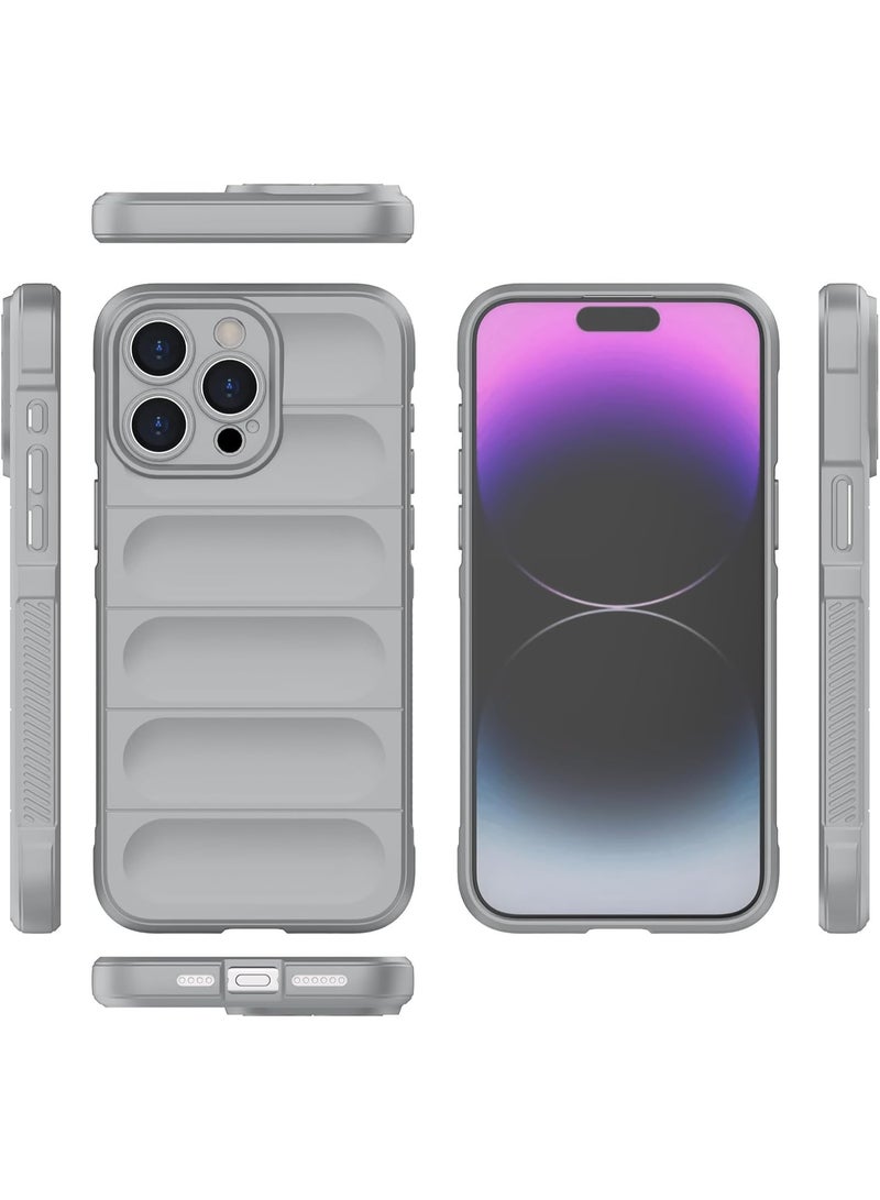 Premium Protection Back Silicone Case Compatible with Iphone 11 Pro Max Magic Shield Shockproof Case with Camera Protection (Grey) - Image 3