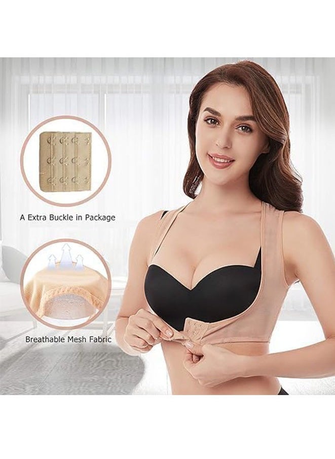 Muyixin Chest Brace Up for Women Posture Corrector Shapewear Vest Tops Bra Support Shaper Beige  - Image 4