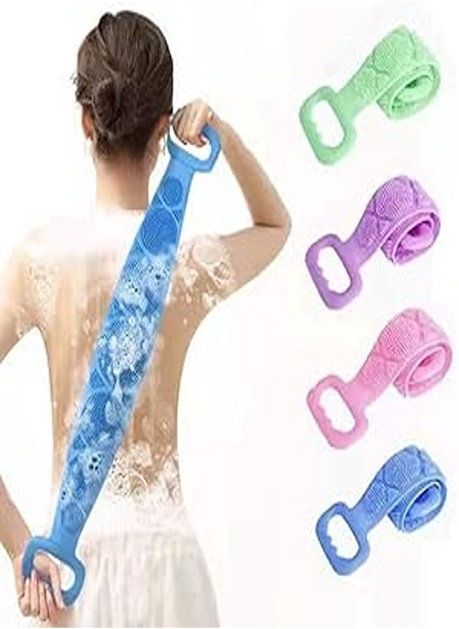 Generic Back Silicone Scrubber for Shower (Blue) 