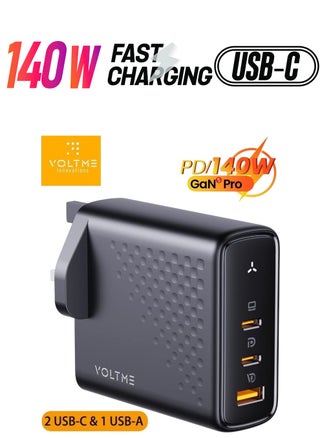 140W-(3-Port)-Black