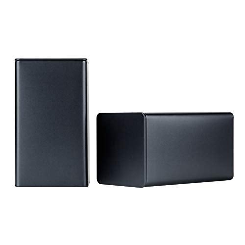 Tianhui Square Tin Can Empty Cube Steel Box Storage Container kit 65mm Series for Treats, Gifts, Favors, Loose Tea, Coffee and Crafts, Black, 3L - Image 5