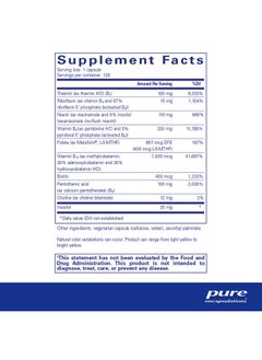 Pure Encapsulations B6 Complex ; Vitamin B6 Supplement To Support Cellular Cardiovascular Neurological And Psychological Health* ; 120 Capsules  - Image 3