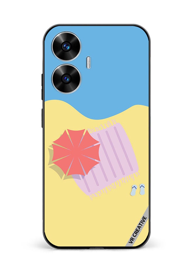 VR CREATIVE Protective Case Cover For Realme C55 Sand Design Multicolour - Image 1