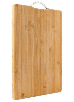 Lukadah Wood Cutting Board for Kitchen - Reversible Bamboo Cutting Board, Bamboo Cutting Boards for Kitchen, Extra Large Wood Cutting Board with Deep Juice Groove and Handle Heavy Duty Chopping board | 34cm x 24cm  - Image 2