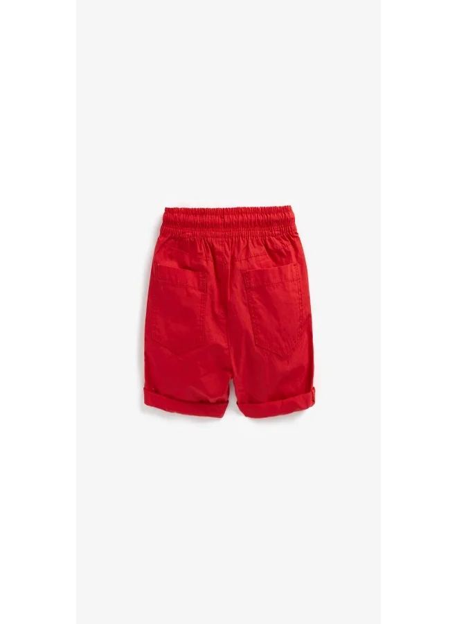 mothercare Red Poplin Shorts