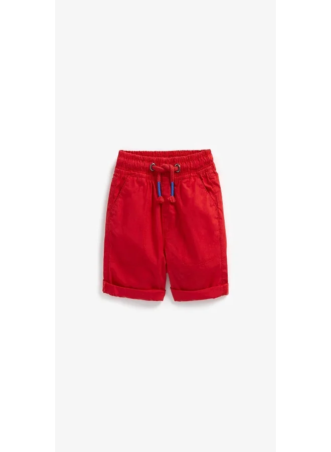 mothercare Red Poplin Shorts