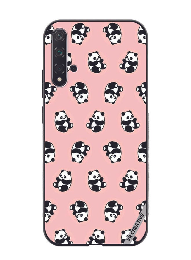 VR CREATIVE Protective Case Cover For Huawei Nova 5T Panda Design Multicolour - Image 1