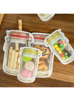 INKULTURE 30 Pcs Mason Jar Ziplock Bags Storage, Reusable Freezer Bags (Polyethylene, Multicolour) - pzsku/Z70FDB2A0B9E1507D988EZ/45/_/1738306752/5bd466ca-5064-4ff2-ba28-a3e20ec9e067