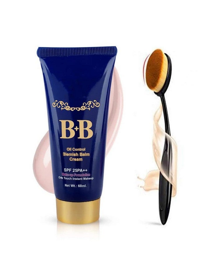adbeni Oil Control Bb Cream With Spf 25 & Oval Foundation Brush (Pack Of 2) - Image 1