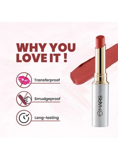 Mars Silk Matte Long Lasting Lipstick ; Smooth Application ;Transferproof & Smudge Proof ; Highly Pigemented Lipstick For Women (07Pretty Pink)  - Image 3