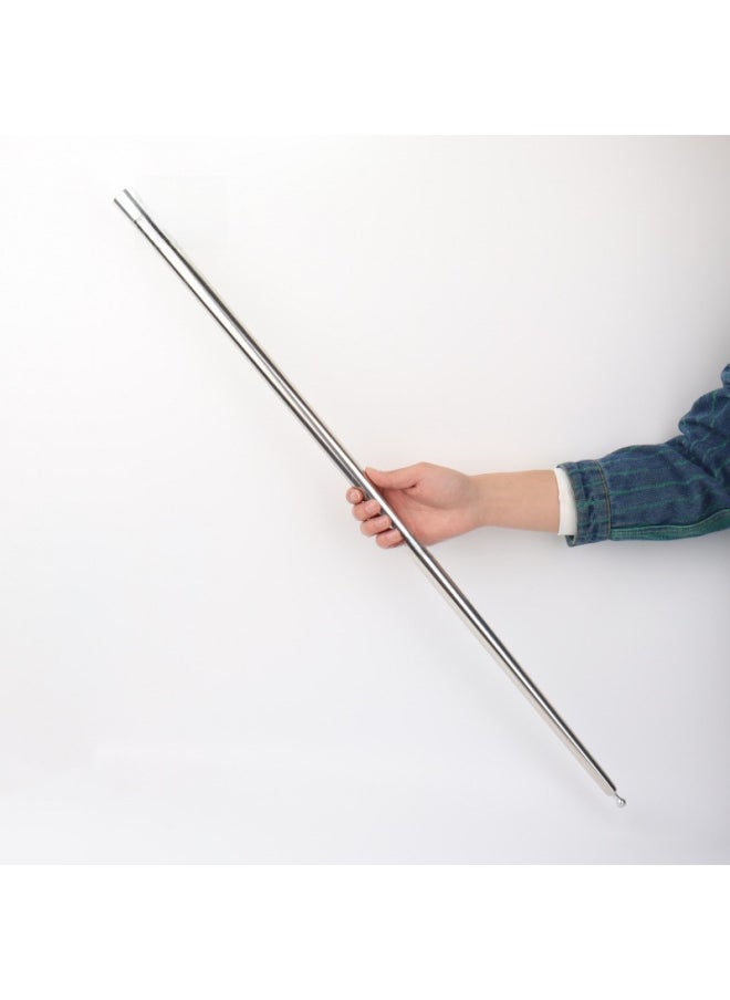 Generic - Shrink Bar Variable Flower Steel Shrink Bar Three Feather Flower Color Bouquet Metal Telescopic Stage Magic Props-Color:1 Steel Shrink Rod (flower Purchased Separately) - Image 1
